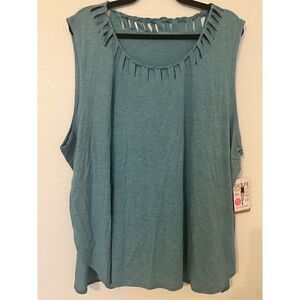 NWT Shape Activewear Braided Neckline Tank